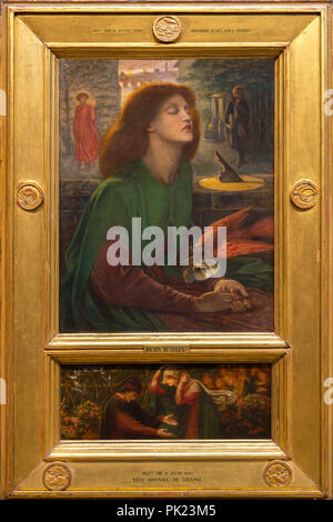 Beata Beatrix, Dante Gabriel Rossetti, 1871-1872, Kunst Institut von Chicago, Chicago, Illinois, USA, Nordamerika, Stockfoto