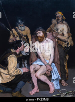 Jesus von Soldaten verspotteten, Edouard Manet, 1865, Kunst Institut von Chicago, Chicago, Illinois, USA, Nordamerika, Stockfoto