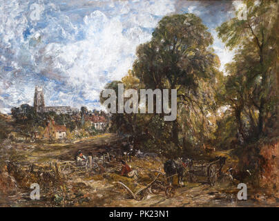 Stoke-by-Nayland, John Constable, 1836, Kunst Institut von Chicago, Chicago, Illinois, USA, Nordamerika, Stockfoto