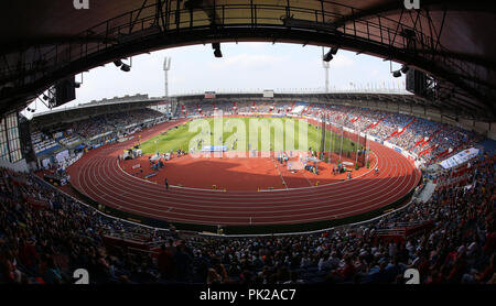 Ostrava, Tschechische Republik. 8. Sep 2018. Die IAAF Continental Cup 2018 in Ostrava in Ostrava, Tschechische Republik, am Samstag, den 8. September 2018. Credit: Petr Sznapka/CTK Photo/Alamy leben Nachrichten Stockfoto