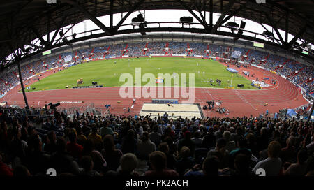 Ostrava, Tschechische Republik. 8. Sep 2018. Die IAAF Continental Cup 2018 in Ostrava in Ostrava, Tschechische Republik, am Samstag, den 8. September 2018. Credit: Petr Sznapka/CTK Photo/Alamy leben Nachrichten Stockfoto