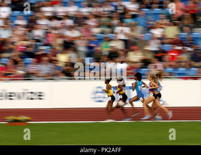 Ostrava, Tschechische Republik. 8. Sep 2018. Ein Rennen für 3000 Meter der Frauen während der iaaf Continental Cup 2018 in Ostrava in Ostrava, Tschechische Republik, am Samstag, den 8. September 2018. Credit: Petr Sznapka/CTK Photo/Alamy leben Nachrichten Stockfoto