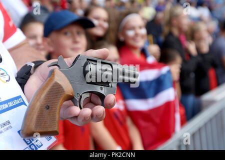 Ostrava, Tschechische Republik. 8. Sep 2018. Die IAAF Continental Cup 2018 in Ostrava in Ostrava, Tschechische Republik, am Samstag, den 8. September 2018. Credit: Petr Sznapka/CTK Photo/Alamy leben Nachrichten Stockfoto