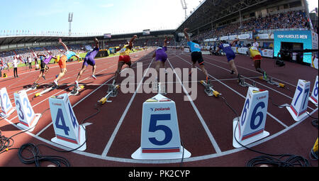 Ostrava, Tschechische Republik. 9 Sep, 2018. Die IAAF Continental Cup 2018 in Ostrava in Ostrava, Tschechische Republik, am Sonntag, 9. September 2018. Credit: Petr Sznapka/CTK Photo/Alamy leben Nachrichten Stockfoto