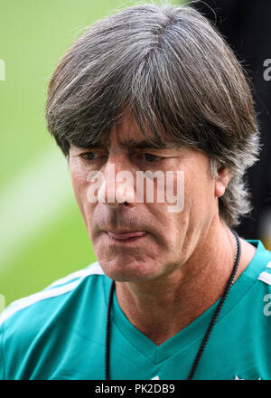 Porträt, Porträt, Head Coach Joachim Löw (Deutschland). GES/Fußball/DFB-Training in Sinsheim, 08.09.2018 Fußball/Ausbildung, Praxis der Deutschen Fußball-Nationalmannschaft, Sinsheim, September 8, 2018 | Verwendung weltweit Stockfoto