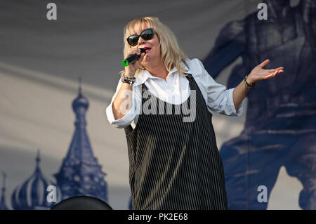 PODOLSK, Russland - 9. SEPTEMBER 2018: Tag der Stadt Moskau. Veranstaltung in Znamya Oktyabrya Bezirk am September 9, 2018 Quelle: Alexander Mitrofanov/Alamy leben Nachrichten Stockfoto