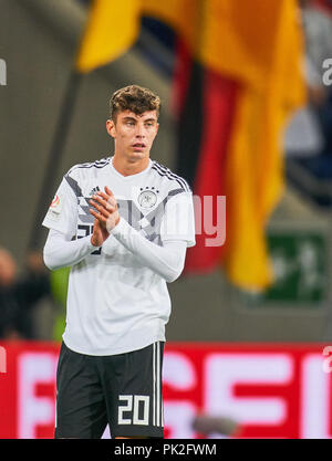 Deutschland - Peru, Sinsheim, September 09, 2018 Kai HAVERTZ, DFB 20 halbe Größe, Porträt, Deutschland - PERU 2-1 Wichtig: DFB-Vorschriften die Verwendung von Fotografien als Bildsequenzen und/oder quasi-Video zu verbieten. Fußball-Freundschaftsspiel, Test, Saison 2018/2019, September 09, 2018 Sinsheim, Deutschland. © Peter Schatz/Alamy leben Nachrichten Stockfoto