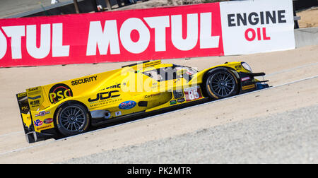 Monterey, CA, USA. 09 Sep, 2018. #85 A. Fahrer Simon Trummer/Robert Alon 7 statt mit einer schnellen Rundenzeit 1:18.177 während der Reifen 250 des amerikanischen Rennen für die IMSA Weathertech Sport Auto Meisterschaft an Weathertech Raceway Laguna Seca in Monterey, CA Thurman James/CSM/Alamy leben Nachrichten Stockfoto