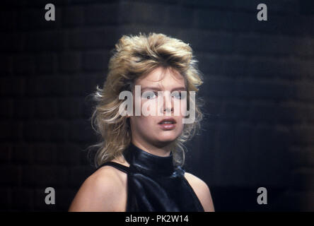 Sänger Kim Wilde in Köln - Deutschland - im Juni 1983 | Verwendung weltweit Stockfoto