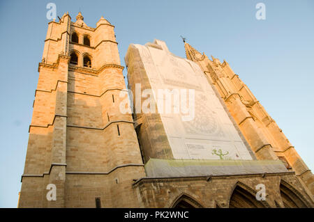 Gotische Kathedrale Santa María de Regla. León. Spanien Stockfoto