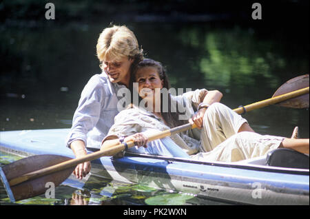 Dieter Bohlen und Erika Sauerland am 30.07.1986 in Hamburg. | Verwendung weltweit Stockfoto