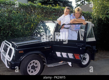 Dieter Bohlen und Erika Sauerland am 30.07.1986 in Hamburg. | Verwendung weltweit Stockfoto