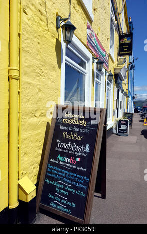 Mishnish Hotel, Pub, Restaurant & Oyster Bar im Tobermory auf Th eiosl eof Mull Stockfoto