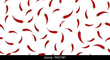 Nahtlose von Chili peppers Stock Vektor