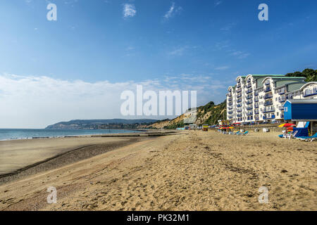 Sandown Strand auf der Isle of Wight Stockfoto