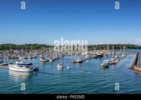 Yarmouth Hafen auf der Isle of Wight Stockfoto