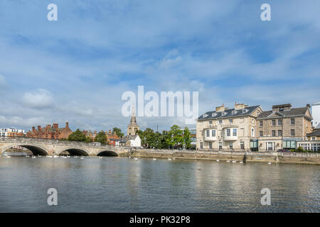 Bedford auf der Great Ouse Fluss in Bedfordshire England Stockfoto