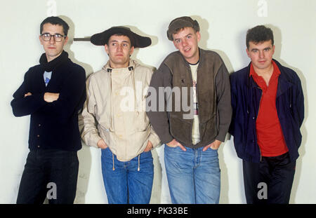 Die housemartins (mit Sänger Paul Heaton) am 25.11.1987 in München. | Verwendung weltweit Stockfoto