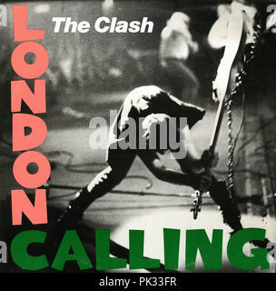 Vintage Vinyl Schallplatte - The Clash - London Calling Stockfoto