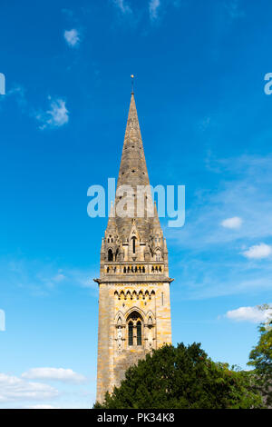 Nahaufnahme der Llandaff Cathedral in Cardiff, Wales. Stockfoto