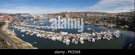 Hafen von Ilulissat, Grönland Stockfoto