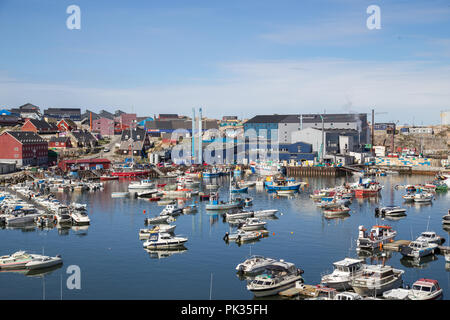 Hafen von Ilulissat, Grönland Stockfoto