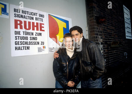 Andreas Elsholz, Sandra Keller am 28.01.1993 in Berlin. | Verwendung weltweit Stockfoto