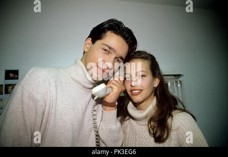Andreas Elsholz, Sandra Keller am 28.01.1993 in Berlin. | Verwendung weltweit Stockfoto