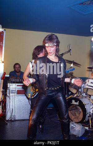Nena, deutsche Popmusikerin, Deutschland 1983. Deutsche Pop Sängerin Nena, Deutschland 1983. | Verwendung weltweit Stockfoto