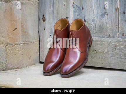 Herren Schuhe, modische Stiefel Stockfoto