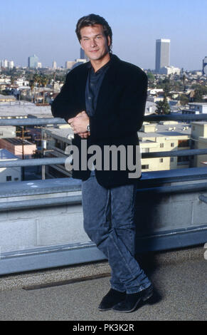 Patrick Swayze, amerikanischer Wis, Sänger und Tänzer, USA 1989. Us-amerikanischer Schauspieler, Sänger und Tänzer Patrick Swayze, USA 1989. | Verwendung weltweit Stockfoto