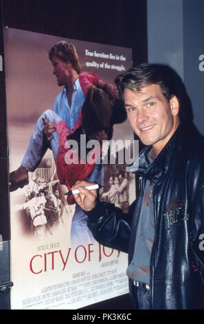 Patrick Swayze, amerikanischer Wis, Sänger und Tänzer, Deutschland 1992. Us-amerikanischer Schauspieler, Sänger und Tänzer Patrick Swayze, Deutschland 1992. | Verwendung weltweit Stockfoto