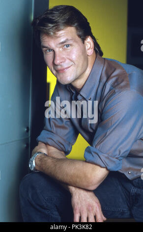 Patrick Swayze, amerikanischer Wis, Sänger und Tänzer, Deutschland 1992. Us-amerikanischer Schauspieler, Sänger und Tänzer Patrick Swayze, Deutschland 1992. | Verwendung weltweit Stockfoto