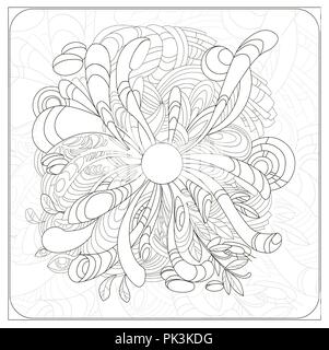 Abstraktes ornament Vector Illustration Dekor medalion Stock Vektor