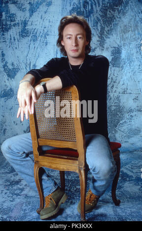 Julian Lennon, Sohn von John Lennon und Yoko Ono, in München, Deutschland 1991. John Lennons und Yoko Ono's Sohn Julian Lennon in München, Deutschland 1991. | Verwendung weltweit Stockfoto