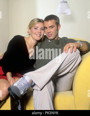 (L-R): Aleksandra Bechtel, Benjamin Boyce am 14.10.1999 in Köln/Köln. | Verwendung weltweit Stockfoto