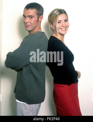 (L-R): Benjamin Boyce, Aleksandra Bechtel am 14.10.1999 in Köln/Köln. | Verwendung weltweit Stockfoto