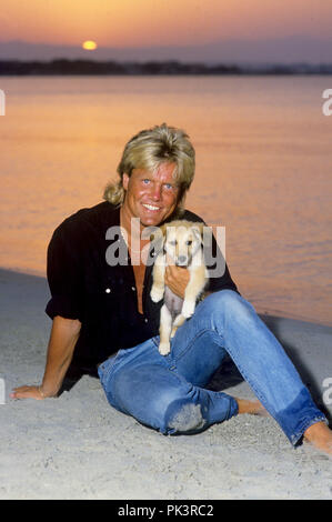 Dieter Bohlen im Juli 1988 in Çesme. | Verwendung weltweit Stockfoto