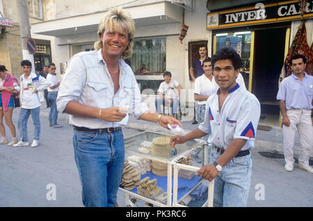 Dieter Bohlen im Juli 1988 in Çesme. | Verwendung weltweit Stockfoto