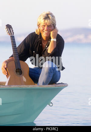 Dieter Bohlen im Juli 1988 in Çesme. | Verwendung weltweit Stockfoto