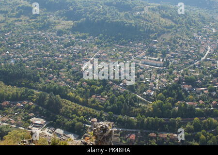 Herrlicher Panoramablick von Iskar Schlucht, Balkan, Bulgarien Stockfoto