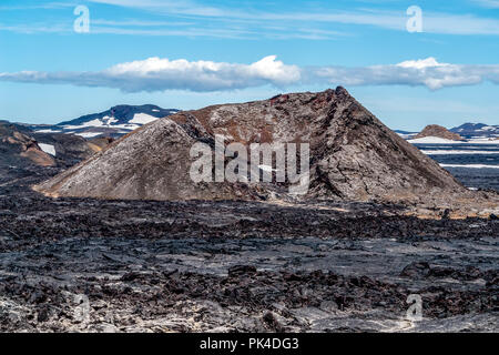 Krafla Lavafelder - Island Stockfoto