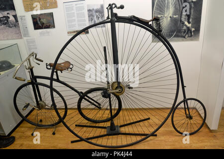 WWII Ausstellung in Tenby Museum, Tenby, Wales, Großbritannien Stockfoto