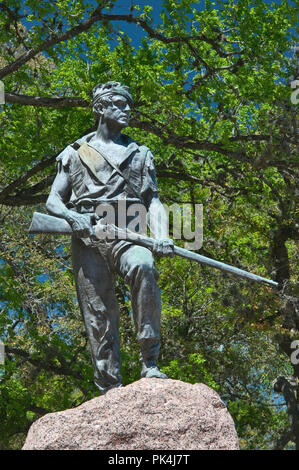 Konföderierten Monument (Der letzte Standplatz) von Pompeo Coppini (1912) bei De Leon Plaza, Victoria, Texas, USA Stockfoto