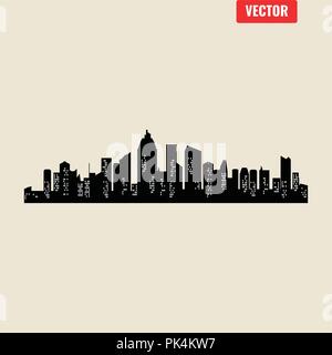 Der Vektor Städte Silhouette Stock Vektor