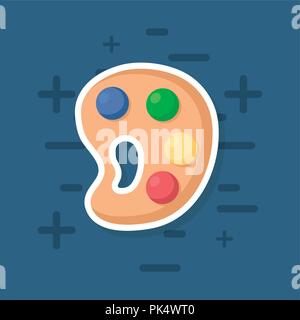 Palette Farbe Farben das Symbol Vektor illustration Design Stock Vektor