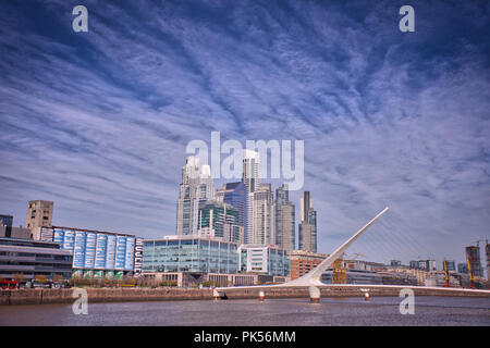 Puerto Madero Stadt Blick von der Innenstadt von Buenos Aires, Argentinien Stockfoto