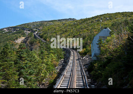 New Hampshire, Mount Washington Cog Railway, Bretton Woods, White Mountain National Forest, Mount Washington, Stockfoto