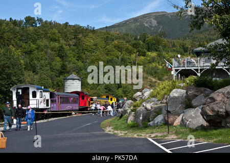 New Hampshire, Mount Washington Cog Railway, Bretton Woods, White Mountain National Forest, Mount Washington, Stockfoto
