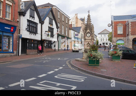 Der Platz in Torrington, Torrington, Großbritannien. Stockfoto